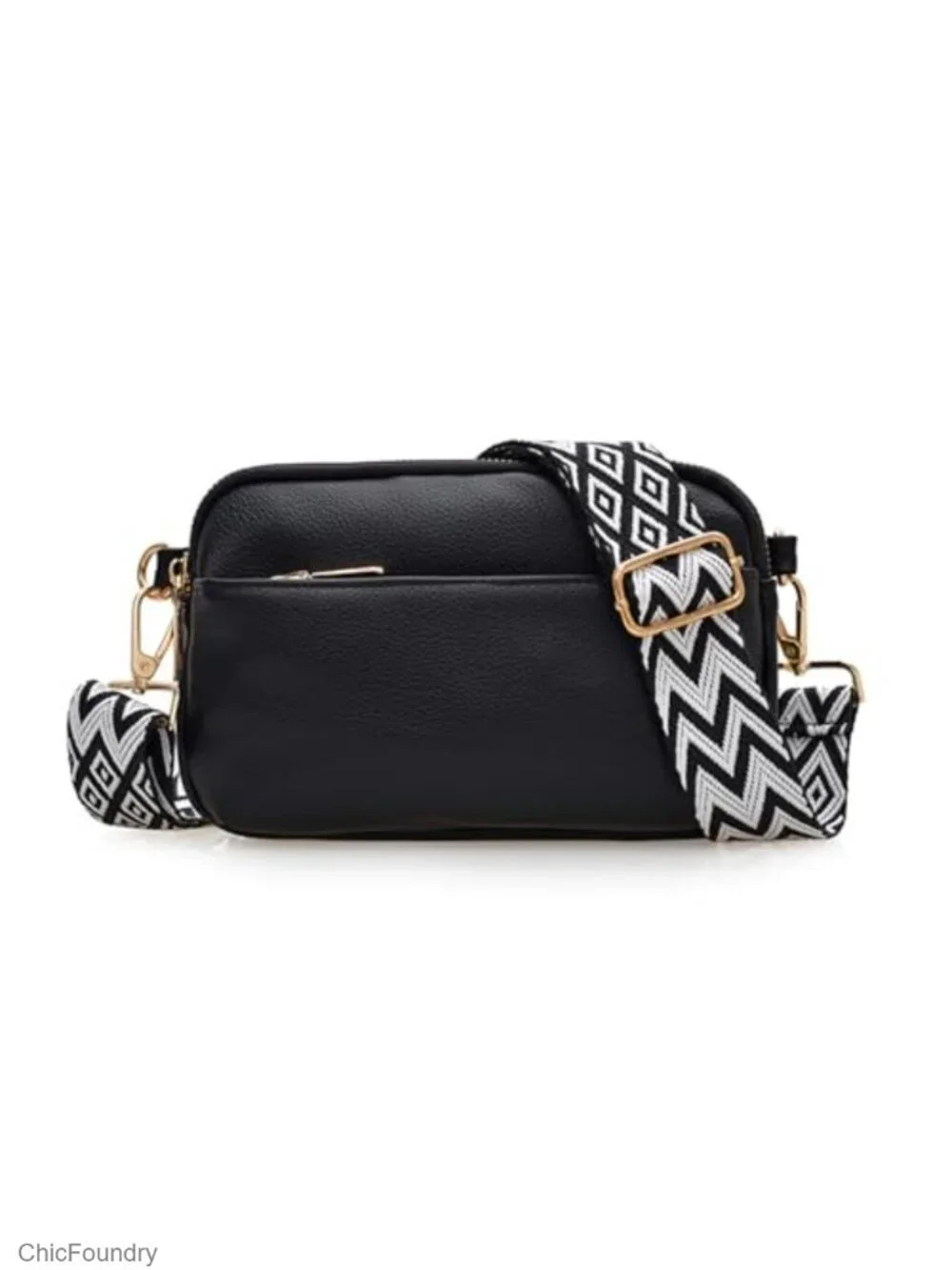 Mini Crossbody Bag Vegan Leather Sling Purse with Adjustable Strap